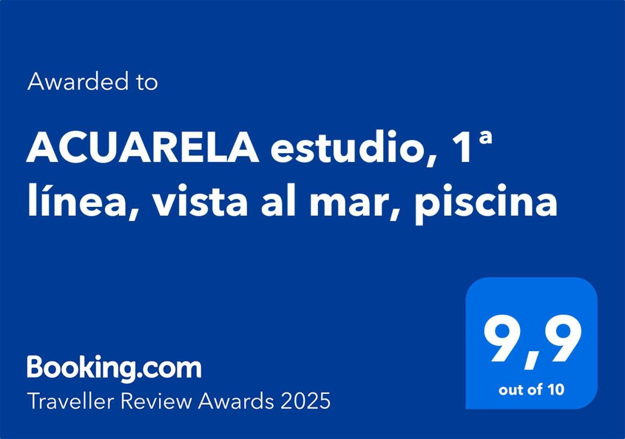 Acuarela Estudio, 1ª Linea, Vista Al Mar, Piscina Calpe Kültér fotó